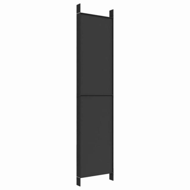 vidaXL 6パネル ルームディバイダー ブラック 300x220 cm ファブリック 家具 間仕切り(代引不可)【送料無料】_5