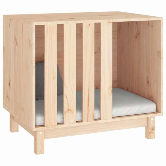vidaXL ドッグハウス 70x50x62 cm 無垢材 パイン材 動物&amp;ペット用品 ペット用品 犬用品 ドッグハウス(代引不可)【送料無料】_3