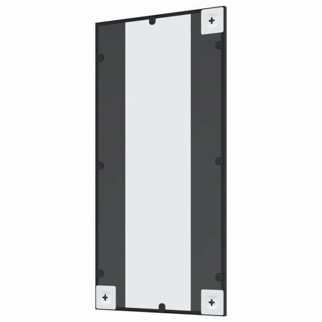 vidaXL ウォールミラー ブラック 40x80 cm 長方形 アイアン ホーム&ガーデン デコレーション 鏡(代引不可)【送料無料】