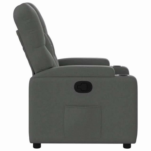 vidaXL リクライニングチェア ダークグレーファブリック 家具 チェア アームチェア・リクライニングチェア・スリーピングチェア(代引不可)【送料無料】_6