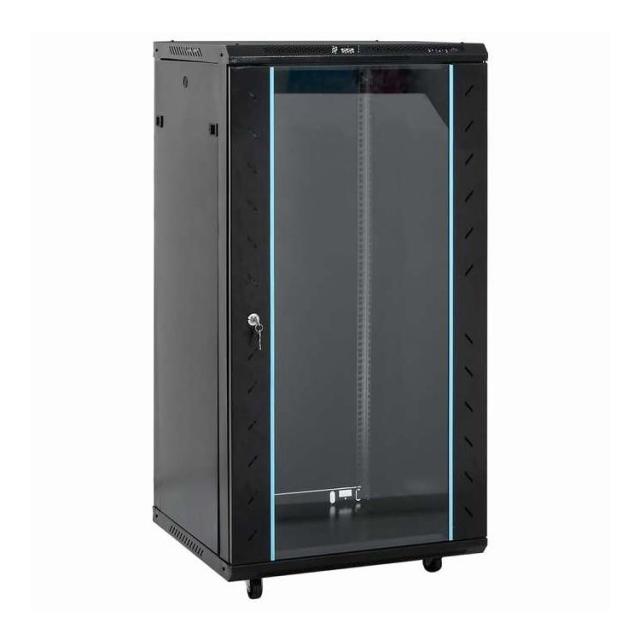 vidaXL 22U ネットワークキャビネット スイベル脚付き 19インチ IP20 60x60x120 cm 電子機器 電化機器用アクセサリ パソコンコンポーネント ストレージデバイス ネットワーク収納システム(代引不可)【送料無料】