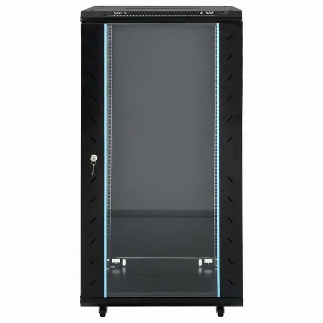 vidaXL 22U ネットワークキャビネット スイベル脚付き 19インチ IP20 60x60x120 cm 電子機器 電化機器用アクセサリ パソコンコンポーネント ストレージデバイス ネットワーク収納システム(代引不可)【送料無料】_2