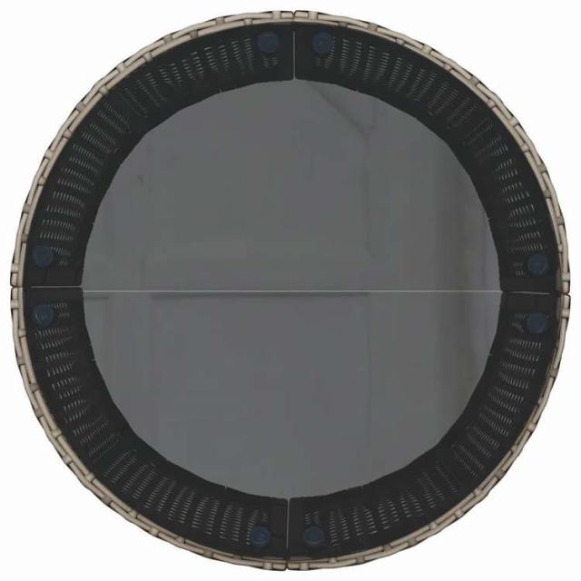 vidaXL ガーデンソファ テーブル&クッション付き 形 グレー ポリラタン製 家具 アウトドア家具 屋外椅子 屋外ソファ(代引不可)【送料無料】_5