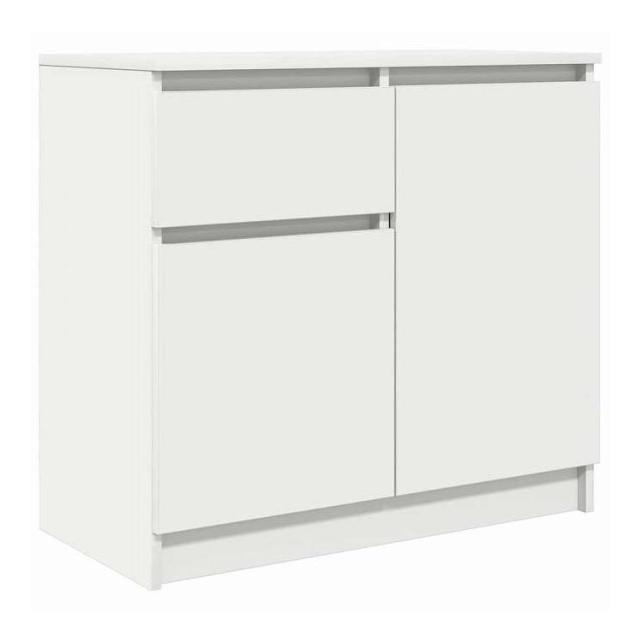 vidaXL 引き出し付きサイドボード ホワイト 71x35x65 cm エンジニアードウッド 家具 キャビネット&amp;収納 サイドボード(代引不可)【送料無料】