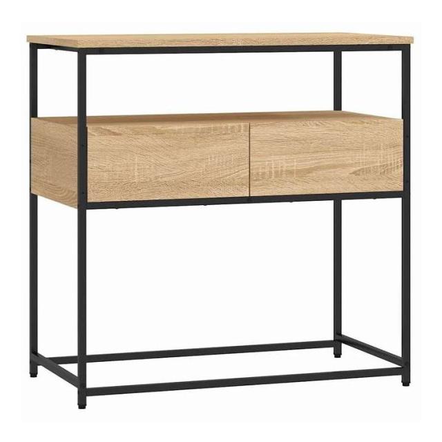 vidaXL コンソールテーブル ソノマオーク 75x40x75 cm エンジニアードウッド 家具 テーブル アクセントテーブル エンドテーブル(代引不可)【送料無料】