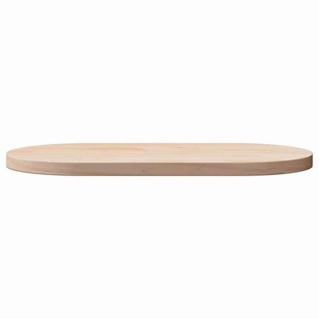 vidaXL テーブルトップ 90x45x2.5 cm 無垢材 パイン材 オーバル 家具 テーブル用品 テーブルトップ(代引不可)【送料無料】_2