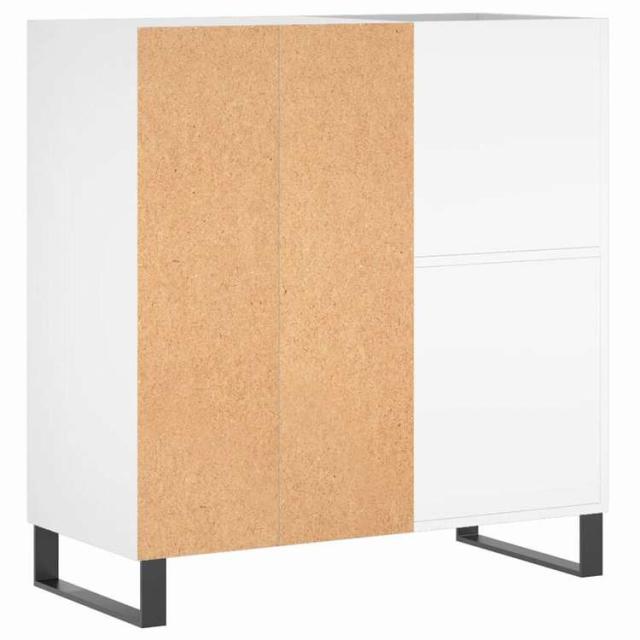 vidaXL レコードキャビネット ホワイト 84.5x38x89 cm エンジニアードウッド 家具 キャビネット&amp;収納 メディア収納・ラック(代引不可)【送料無料】_5