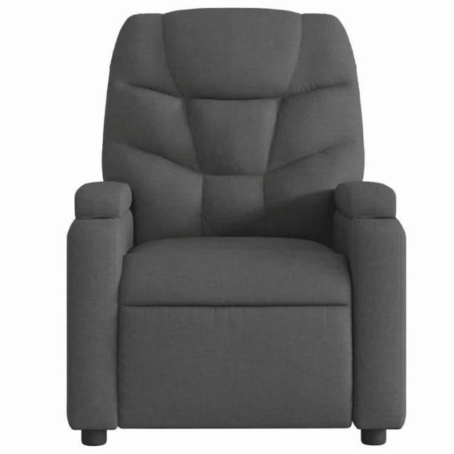 vidaXL リクライニングチェア ダークグレーファブリック 家具 チェア アームチェア・リクライニングチェア・スリーピングチェア(代引不可)【送料無料】_2