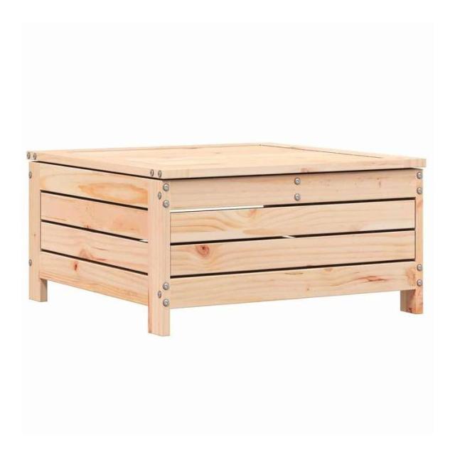 vidaXL ガーデンフットスツール 62x63.5x32 cm 無垢材 パイン材 家具 アウトドア家具 屋外椅子 屋外用組み合わせソファセット(代引不可)【送料無料】