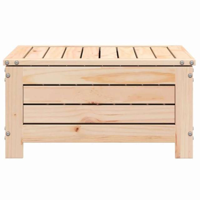vidaXL ガーデンフットスツール 62x63.5x32 cm 無垢材 パイン材 家具 アウトドア家具 屋外椅子 屋外用組み合わせソファセット(代引不可)【送料無料】_4