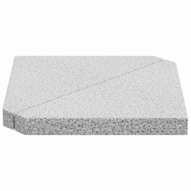 vidaXL アンブレラウェイトプレート 2個入り口・入口 グレーグラナイト ３角形 14kg 介護ホーム&amp;園庭 芝&amp;園庭 アウトドアリビング アウトドアアンブレラ&amp;日がさ付属品 露天用コウモリ傘突っ支い棒(代引不可)【貨物輸送無料】