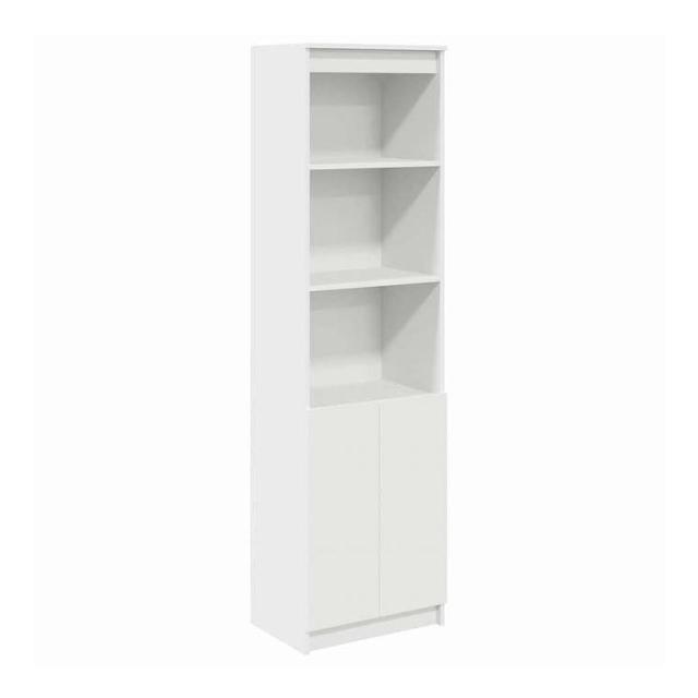 vidaXL ハイボード ホワイト 50x35x180 cm エンジニアードウッド 家具 キャビネット&収納 サイドボード(代引不可)【送料無料】