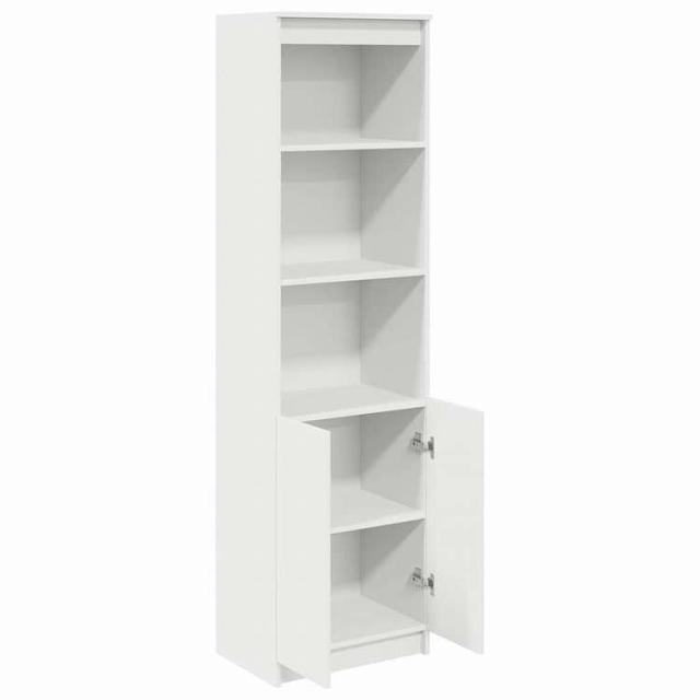 vidaXL ハイボード ホワイト 50x35x180 cm エンジニアードウッド 家具 キャビネット&amp;収納 サイドボード(代引不可)【送料無料】_4