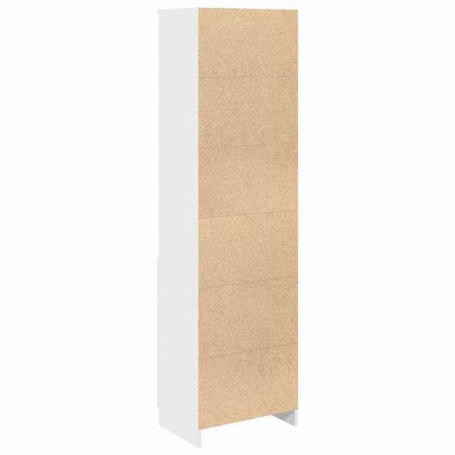 vidaXL ハイボード ホワイト 50x35x180 cm エンジニアードウッド 家具 キャビネット&amp;収納 サイドボード(代引不可)【送料無料】_7