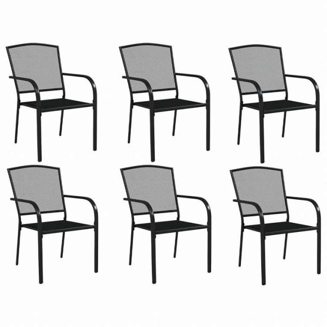 vidaXL ガーデンダイニング7点セット アントラシート スチール製家具 アウトドア家具 屋外家具セット(代引不可)【送料無料】_3