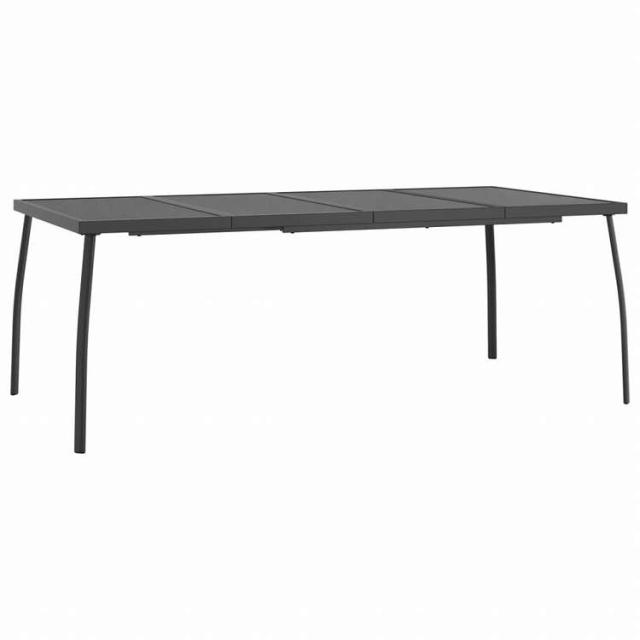 vidaXL ガーデンダイニング7点セット アントラシート スチール製家具 アウトドア家具 屋外家具セット(代引不可)【送料無料】_6