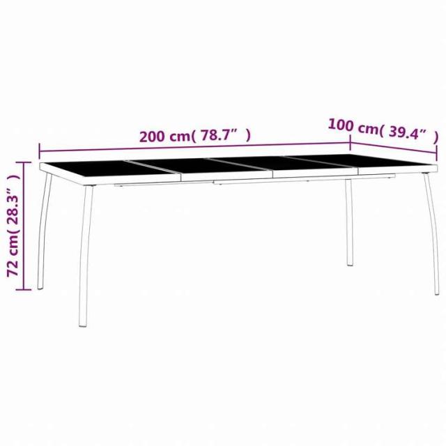vidaXL ガーデンダイニング9点セット アントラシート スチール製家具 アウトドア家具 屋外家具セット(代引不可)【送料無料】_9
