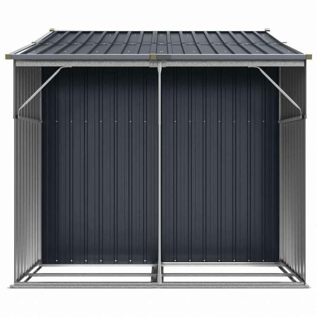 vidaXL 庭用納屋 277x192.5x179cm 亜鉛メッキ鋼製 アントラシートホーム&ガーデン 芝&ガーデン アウトドアリビング アウトドアストラクチャー 日除け・ガレージ・カーポート(代引不可)【送料無料_5