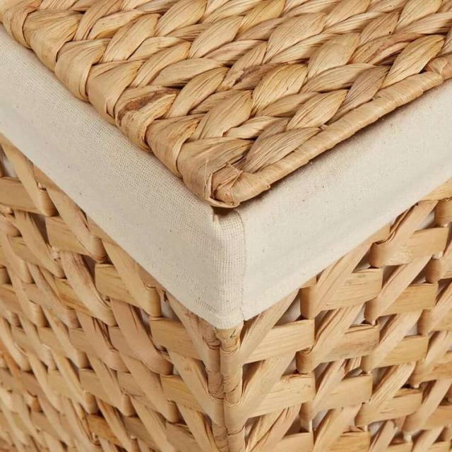 vidaXL ランドリーバスケット 3分割 75x42.5x52 cm ホテイアオイホーム&amp;ガーデン 家事用品 ランドリー用品 洗濯かご(代引不可)【送料無料】_8