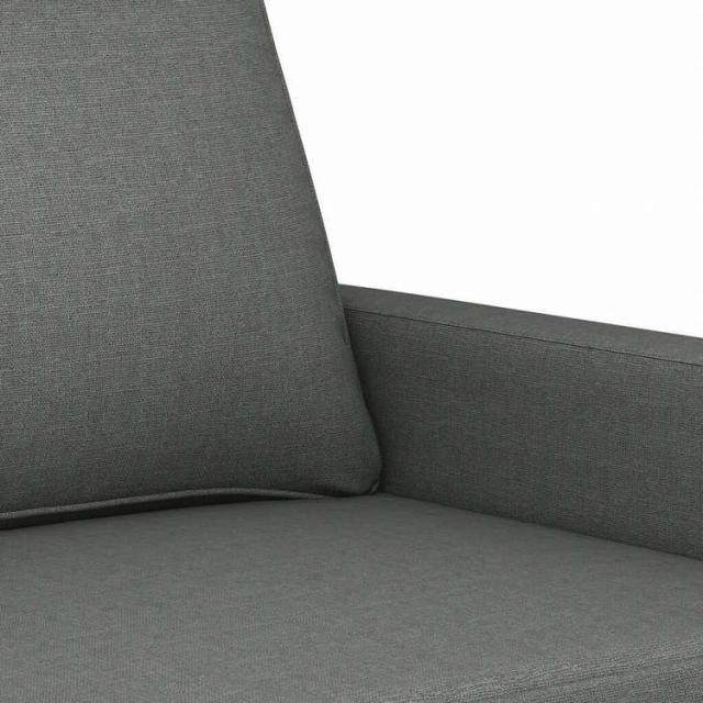 vidaXL ソファ3点セット クッション付 ダークグレー 布張り家具 ソファ(代引不可)【送料無料】_5