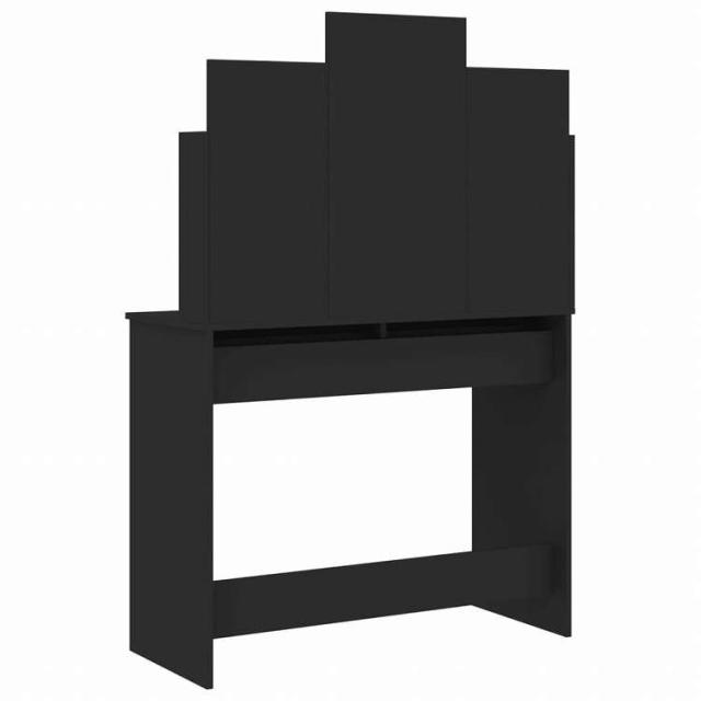 vidaXL ドレッシングテーブル ミラー付き ブラック 96x39x142cm家具 キャビネット&収納 洗面・化粧台ユニット 寝室用化粧用テーブル(代引不可)【送料無料】_6