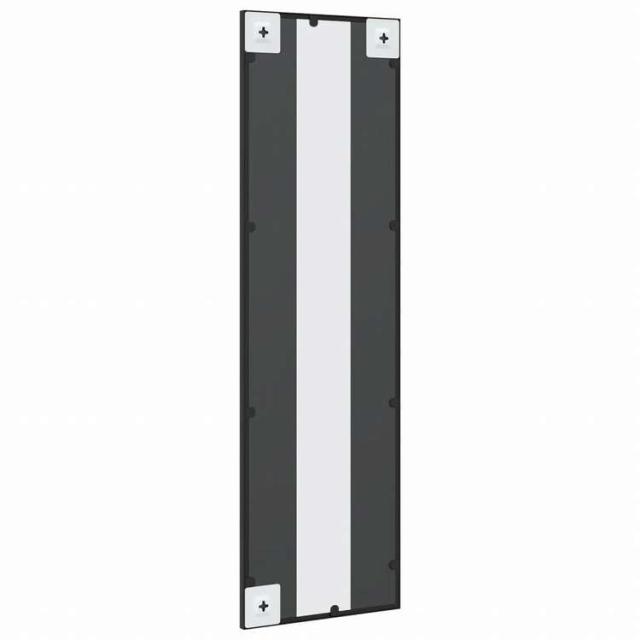 vidaXL ウォールミラー ブラック 30x100 cm 長方形 鉄製ホーム&ガーデン デコレーション 鏡(代引不可)【送料無料】