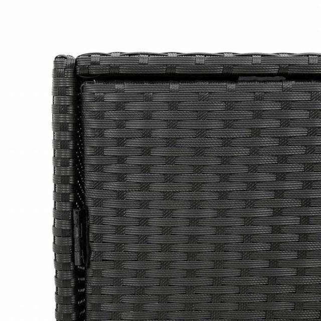 vidaXL ガーデン収納キャビネット 55x59x80 cm ポリラタン製 ブラック家具 アウトドア家具 屋外収納ボックス(代引不可)【送料無料】_10