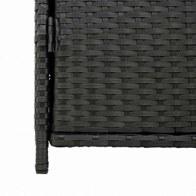 vidaXL ガーデン収納キャビネット 55x59x80 cm ポリラタン製 ブラック家具 アウトドア家具 屋外収納ボックス(代引不可)【送料無料】_9