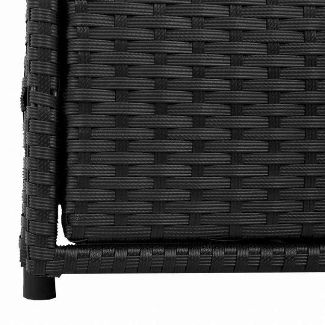 vidaXL ガーデン収納キャビネット 55x59x69 cm ポリラタン製 ブラック家具 アウトドア家具 屋外収納ボックス(代引不可)【送料無料】_9