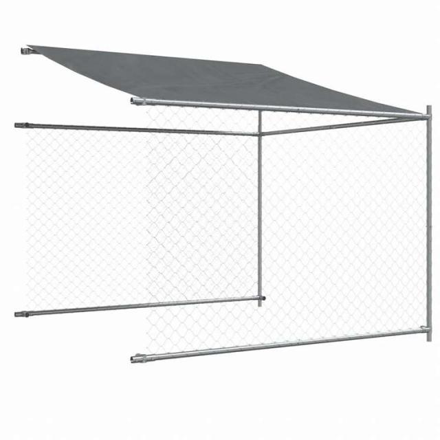 vidaXL 犬用ケージ ルーフ&ドア付き グレー 6x2x2 m 亜鉛メッキ鋼動物&ペット用品 ペット用品 犬用品 犬小屋・ドッグラン(代引不可)【送料無料】_7
