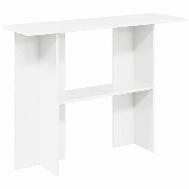 vidaXL コンソール テーブル ホワイト 100 x 30 x 75 cm エンジニアードウッド家具 テーブル アクセントテーブル コンソールテーブルホワイト(代引不可)【送料無料】