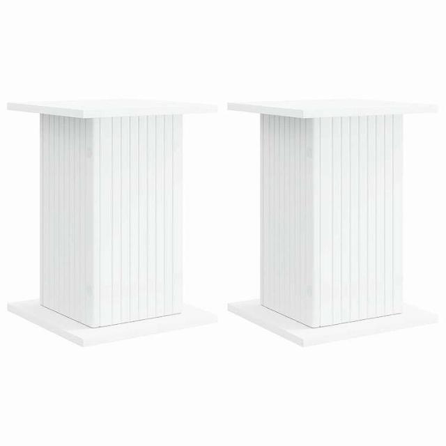 vidaXL 植物スタンド 2 pcs ホワイト 30.5 x 30 x 43 cm エンジニアードウッドホーム&ガーデン 芝&ガーデン ガーデニング 植物スタンドホワイト(代引不可)【送料無料】