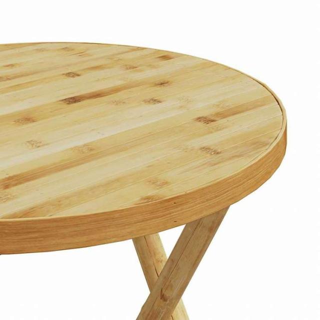 vidaXL 折りたたみ式ビストロ3点セット クッション付き 竹製家具 アウトドア家具 屋外家具セット(代引不可)【送料無料】_8