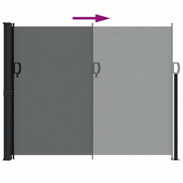 vidaXL 引き込み式サイドオーニング 160x600cm アントラシートホーム&ガーデン 芝&ガーデン アウトドアリビング 屋外用傘・サンシェード(代引不可)【送料無料】_4