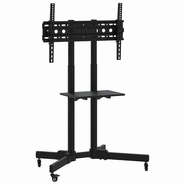 vidaXL キャスター付きテレビスタンド 32~70インチ対応 最大VESA規格600x400mm 耐荷重50kg電子機器 ビデオ ビデオアクセサリ テレビ部品・アクセサリ TV・モニターマウント黒(代引不可)【送料無料】