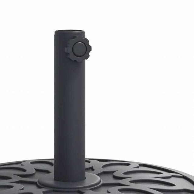vidaXL パラソルベース ホイール付き O38 / 48 mm ポール用 27 kg ラウンドホーム&ガーデン 芝&ガーデン アウトドアリビング アウトドアアンブレラ&パラソルアクセサリー 屋外用アンブレラ土台(代_6