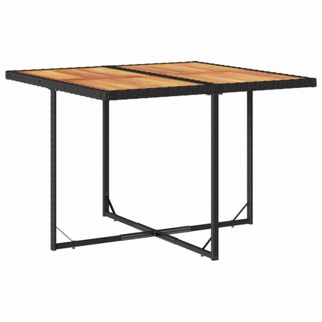 vidaXL ガーデンダイニング9点セット クッション付き ブラック ポリラタン製家具 アウトドア家具 屋外家具セット(代引不可)【送料無料】_3