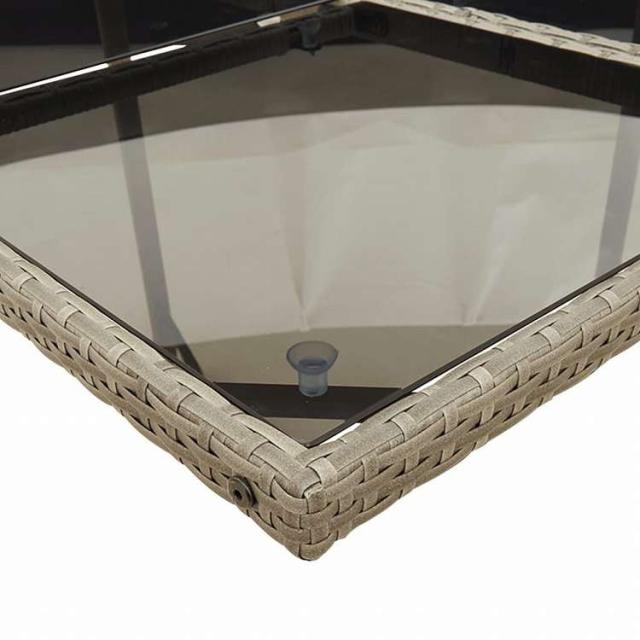 vidaXL ガーデンダイニング17点セット クッション付き グレー