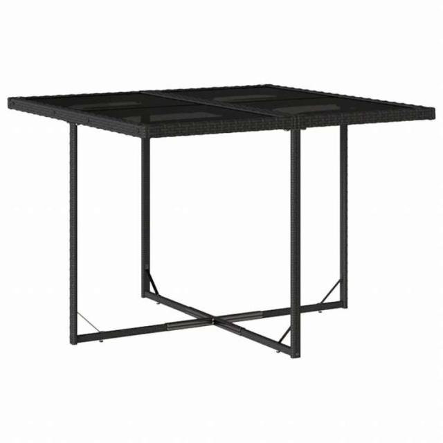 vidaXL ガーデンダイニング9点セット クッション付き ブラック ポリラタン製家具 アウトドア家具 屋外家具セット(代引不可)【送料無料】_2