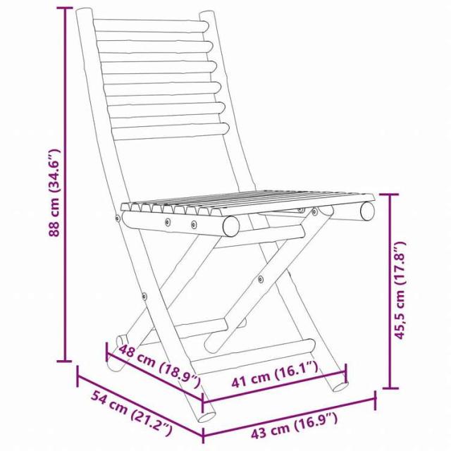 vidaXL ガーデンダイニング5点セット 竹製家具 アウトドア家具 屋外家具セット(代引不可)【送料無料】_10