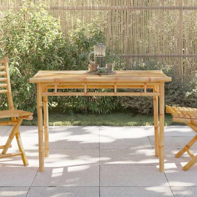 vidaXL ガーデンダイニングテーブル 110x55x75 cm 竹製家具 アウトドア家具 アウトドアテーブル(代引不可)【送料無料】