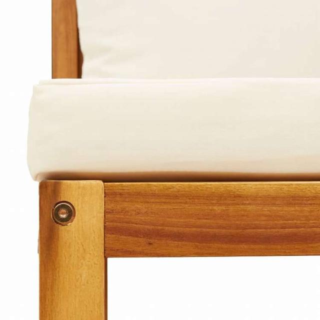 vidaXL ガーデン用コーナーソファ クッション付き アカシア無垢材家具 アウトドア家具 屋外椅子 屋外ソファ(代引不可)【送料無料】_7