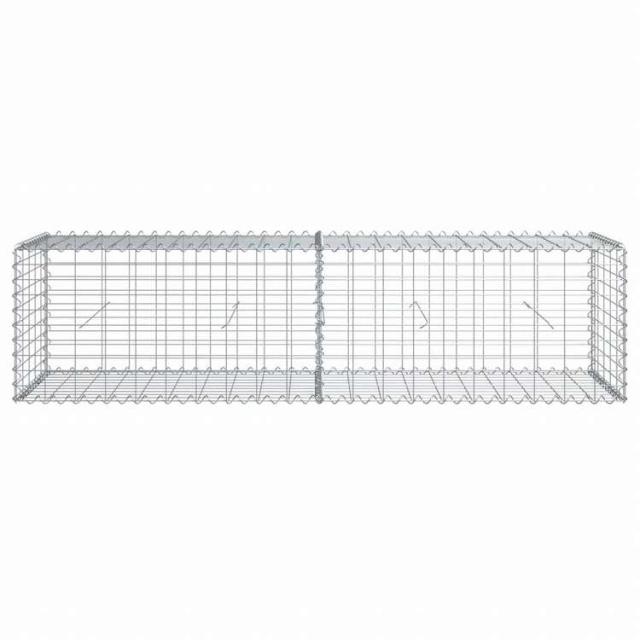 vidaXL 蛇籠バスケット カバー付き 200x50x50cm 亜鉛メッキ鉄ホーム&ガーデン 芝&ガーデン ガーデニング 鉢植え・プランター(代引不可)【送料無料】_2