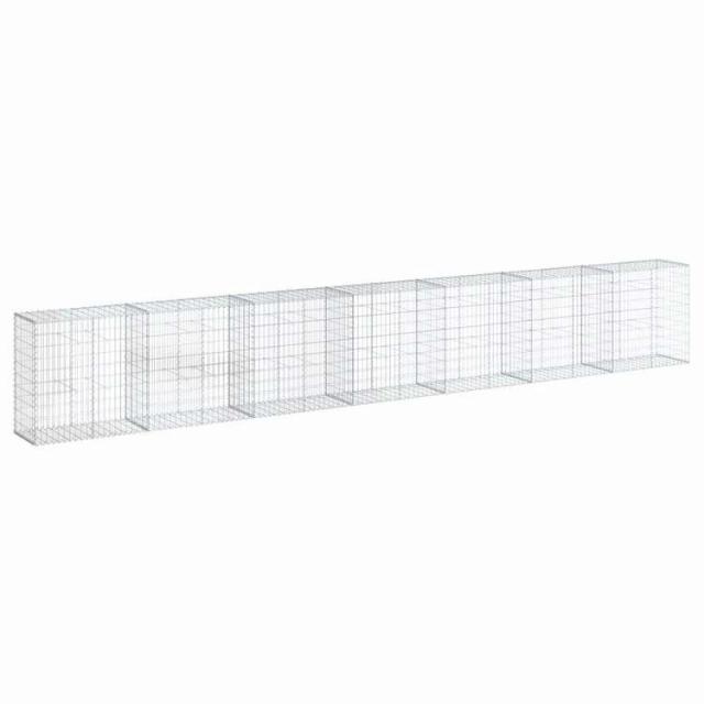 vidaXL 蛇籠バスケット カバー付き 700x50x100cm 亜鉛メッキ鉄ホーム&ガーデン 芝&ガーデン ガーデニング 鉢植え・プランター(代引不可)【送料無料】_1