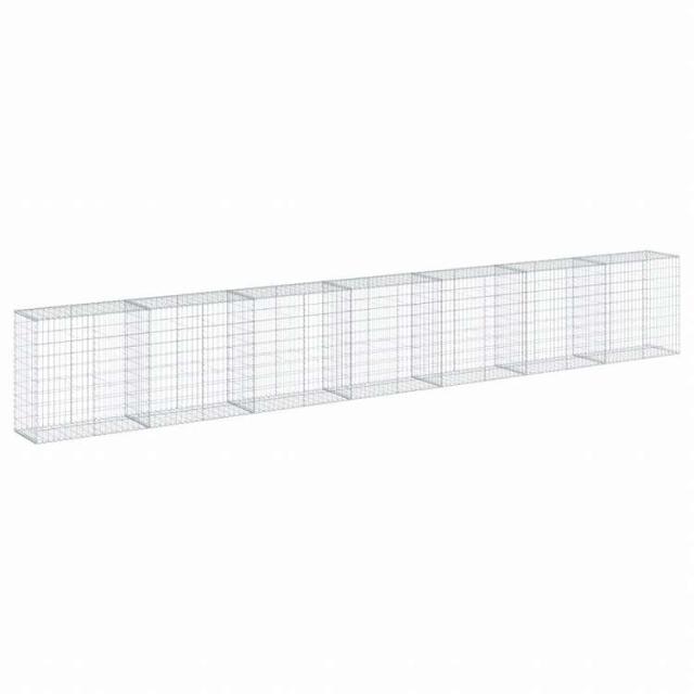 vidaXL 蛇籠バスケット カバー付き 700x50x100cm 亜鉛メッキ鉄ホーム&ガーデン 芝&ガーデン ガーデニング 鉢植え・プランター(代引不可)【送料無料】_4