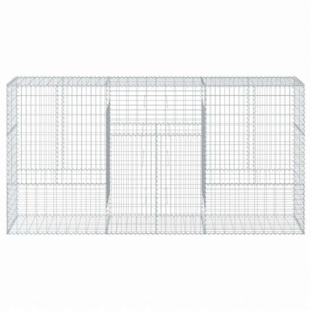 vidaXL 蛇籠バスケット カバー付き 300x50x150cm 亜鉛メッキ鉄ホーム&ガーデン 芝&ガーデン ガーデニング 鉢植え・プランター(代引不可)【送料無料】_2