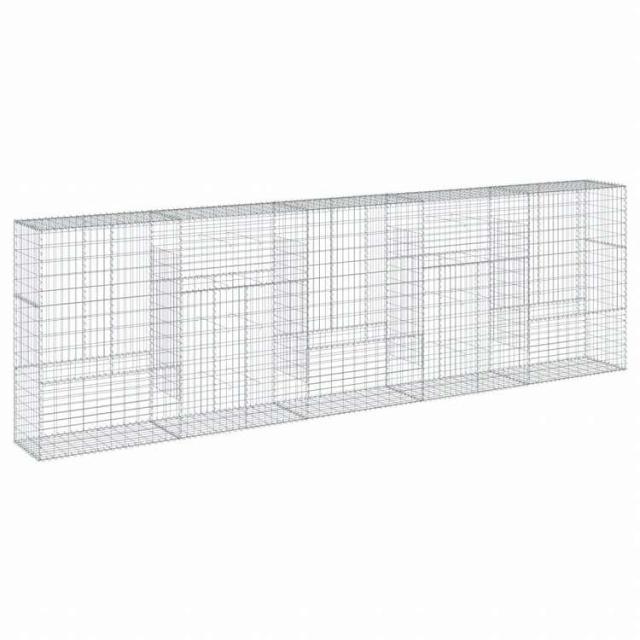vidaXL 蛇籠バスケット カバー付き 500x50x150cm 亜鉛メッキ鉄ホーム&ガーデン 芝&ガーデン ガーデニング 鉢植え・プランター(代引不可)【送料無料】_1