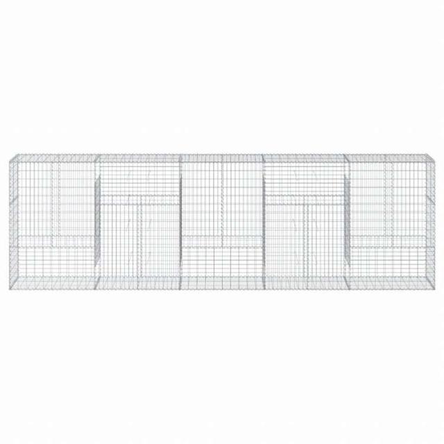 vidaXL 蛇籠バスケット カバー付き 500x50x150cm 亜鉛メッキ鉄ホーム&ガーデン 芝&ガーデン ガーデニング 鉢植え・プランター(代引不可)【送料無料】_2