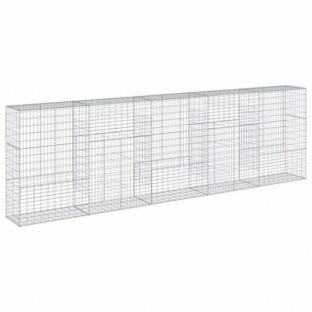 vidaXL 蛇籠バスケット カバー付き 500x50x150cm 亜鉛メッキ鉄ホーム&ガーデン 芝&ガーデン ガーデニング 鉢植え・プランター(代引不可)【送料無料】_4