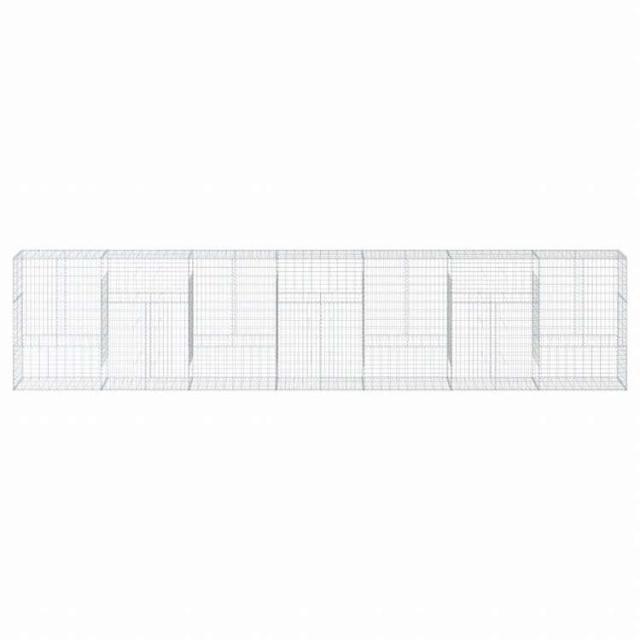 vidaXL 蛇籠バスケット カバー付き 700x50x150cm 亜鉛メッキ鉄ホーム&ガーデン 芝&ガーデン ガーデニング 鉢植え・プランター(代引不可)【送料無料】_2